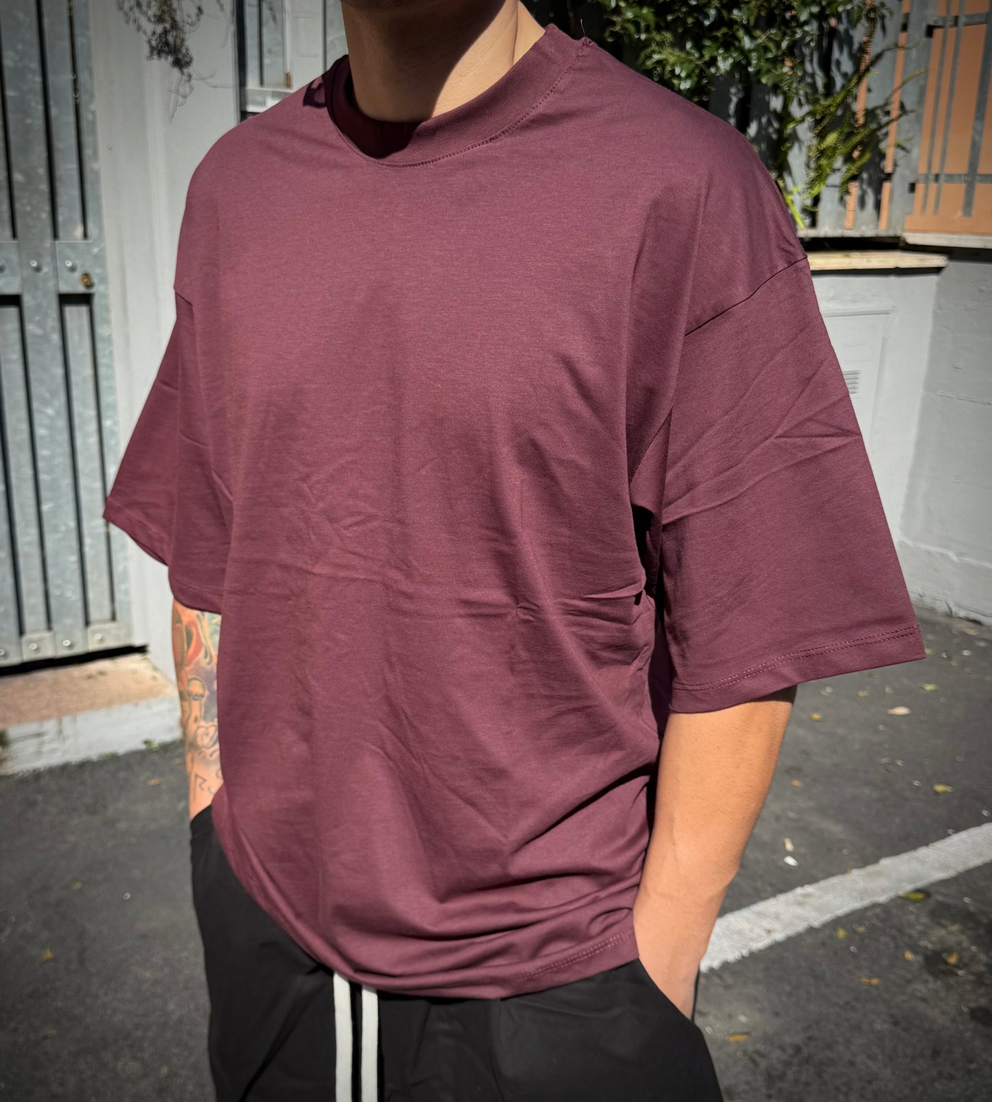 T-SHIRT OVER E2.0 BORDEAUX