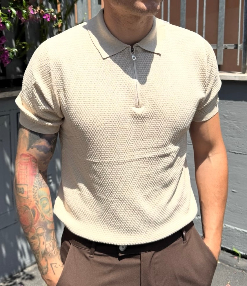 POLO ZIPPY BEIGE