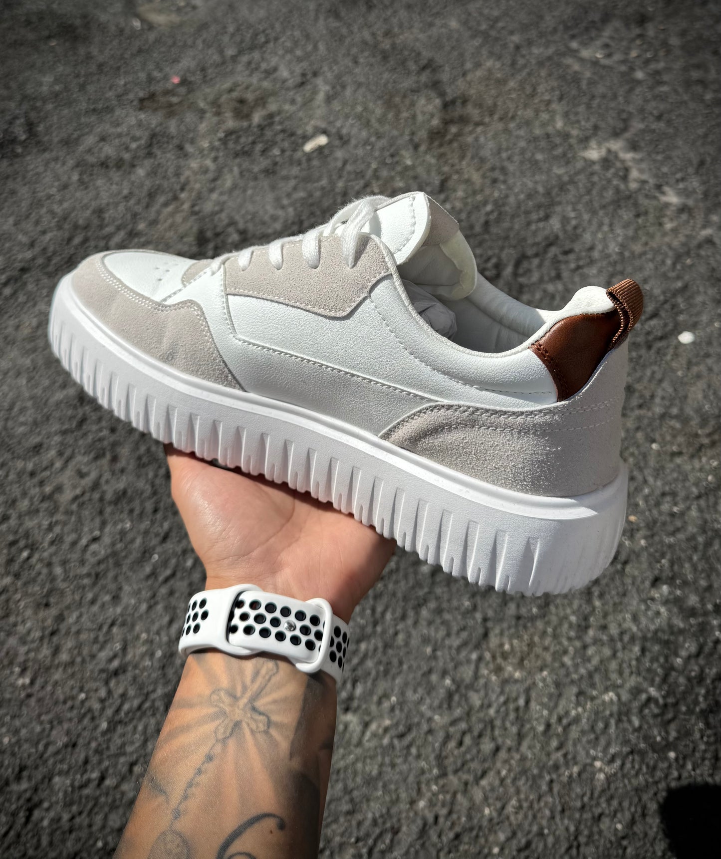 SNEAKERS PLATFORM GRIGIA