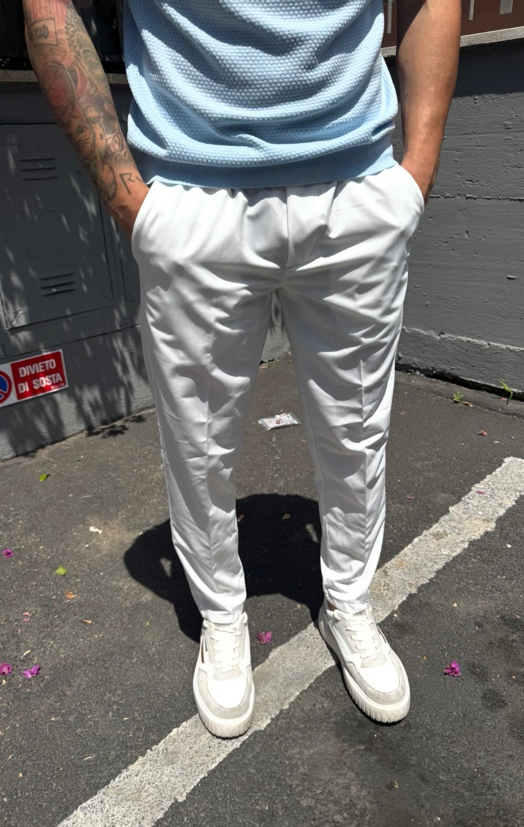 PANTALONE ELEGANT BIANCO