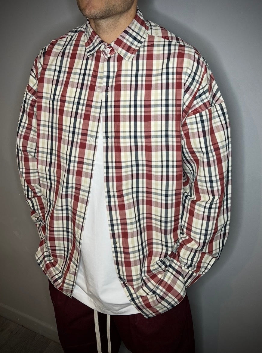 CAMICIA A QUADRI ROSSA
