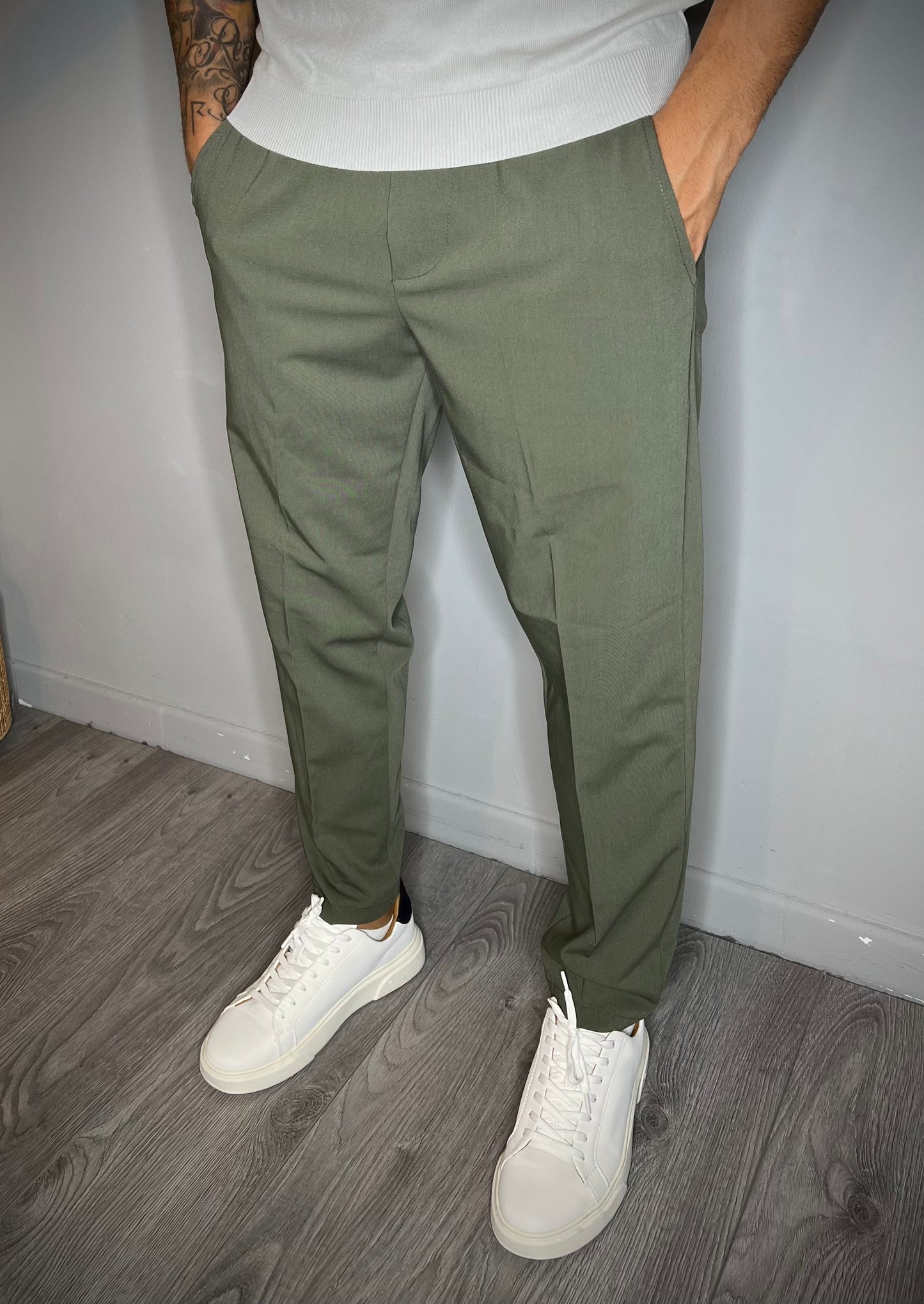 PANTALONE ELEGANT MILITARE
