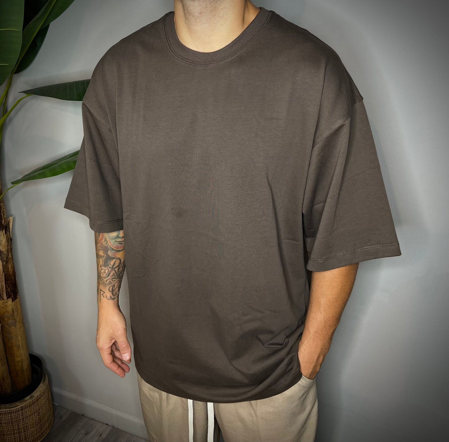 T-SHIRT OVER CIOCCOLATO