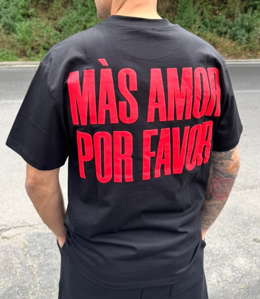 T-SHIRT NERA CON SCRITTA