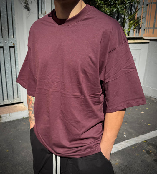 T-SHIRT OVER E2.0 BORDEAUX