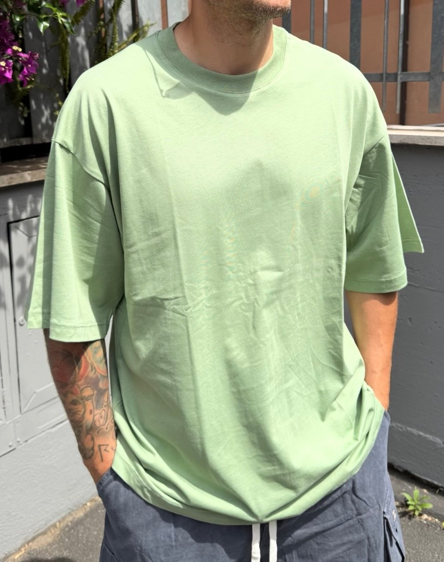 T-SHIRT OVER E2.0 VERDE PASTELLO