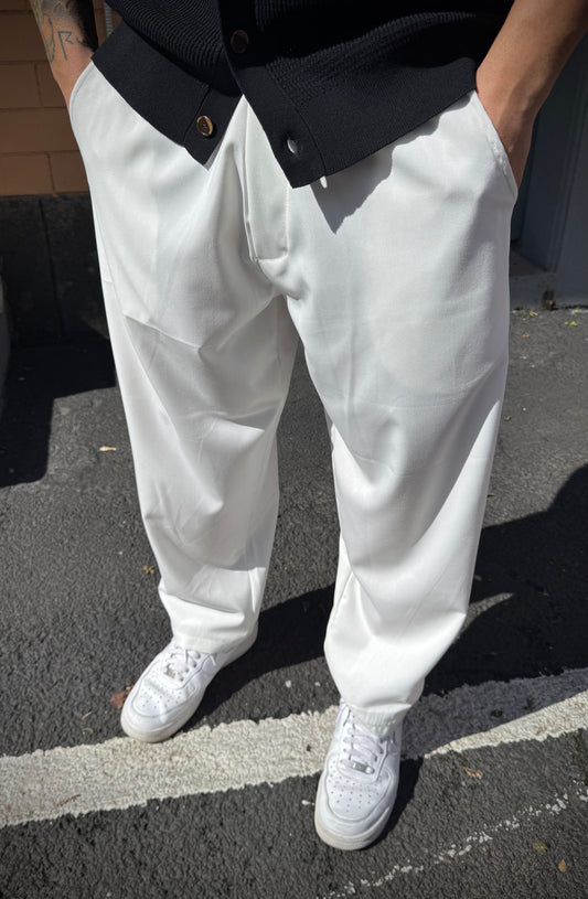 PANTALONE BALOON BIANCO