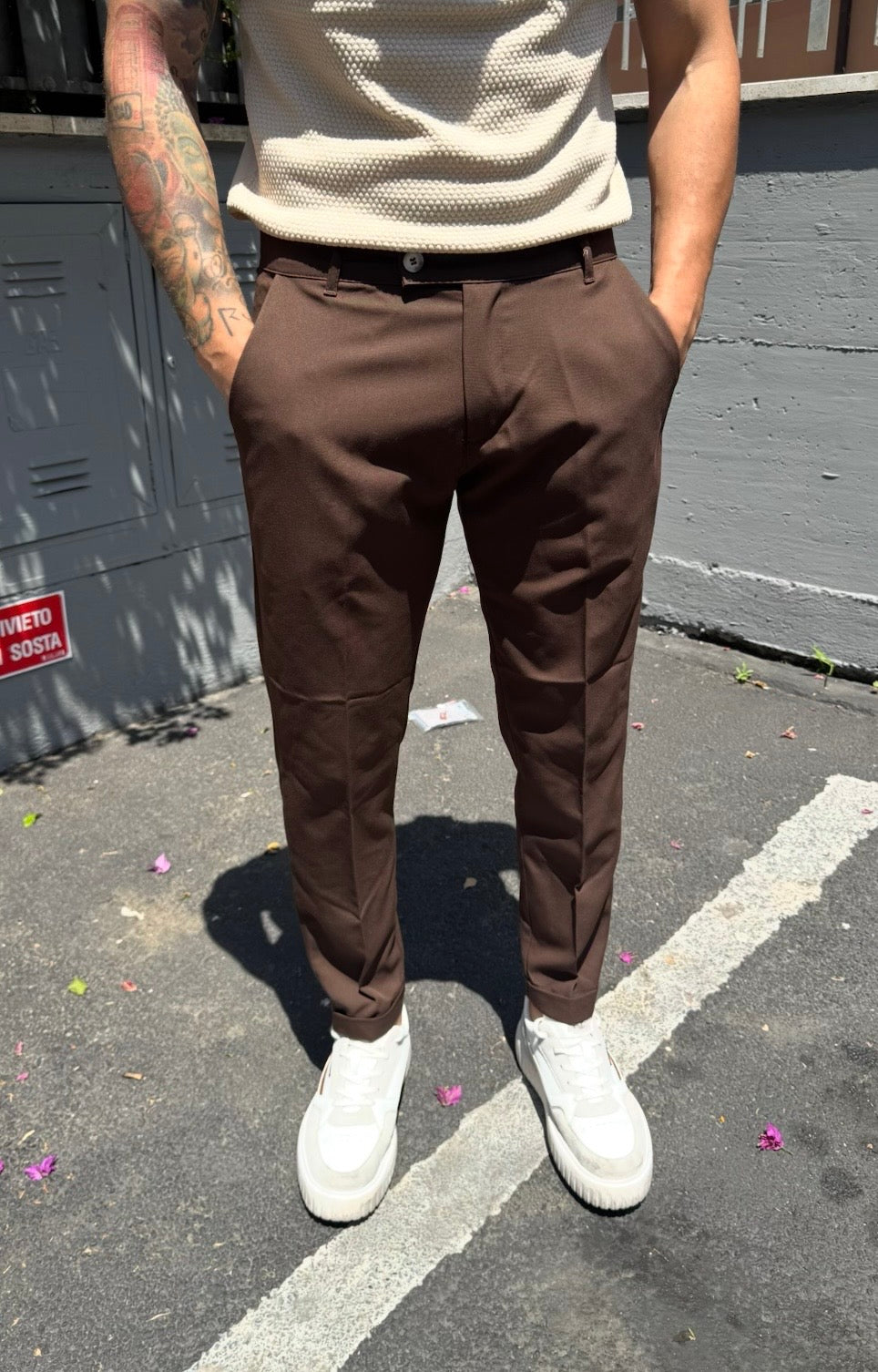 PANTALONE DOUBLE-B TABACCO