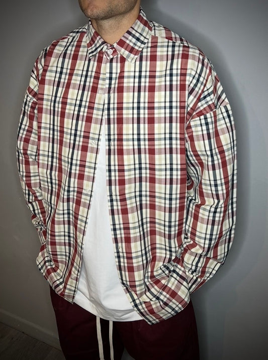 CAMICIA A QUADRI ROSSA