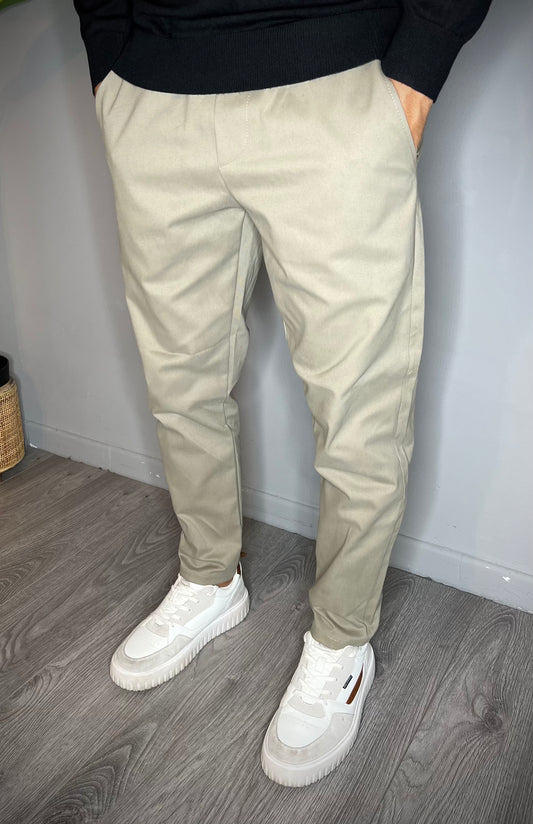 PANTALONE GABBARDINA FANGO